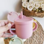 Vaso silicona con azas - Rosa Claro