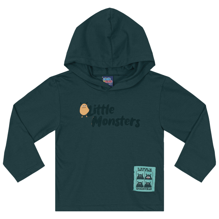 Remera Monster con Capucha
