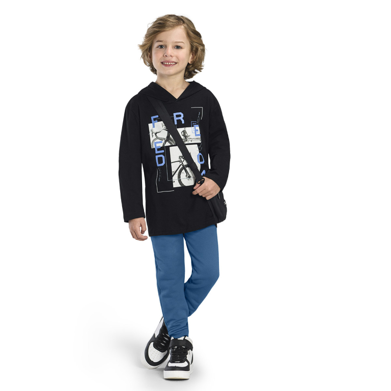 Remera Freedom Con Capucha Del 4 al 16 !