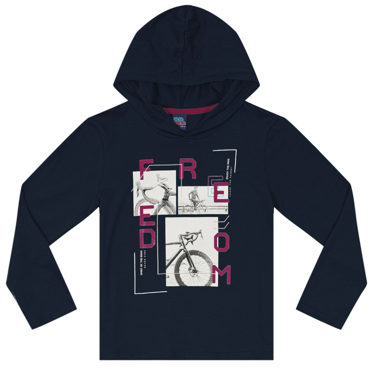 Remera Freedom Con Capucha Del 4 al 16 !