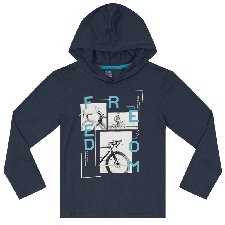Remera Freedom Con Capucha Del 4 al 16 !