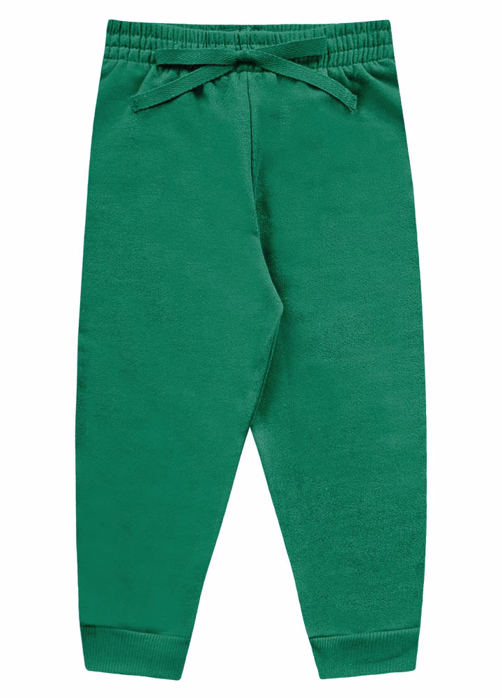 Pantalon Verde - Con Felpa