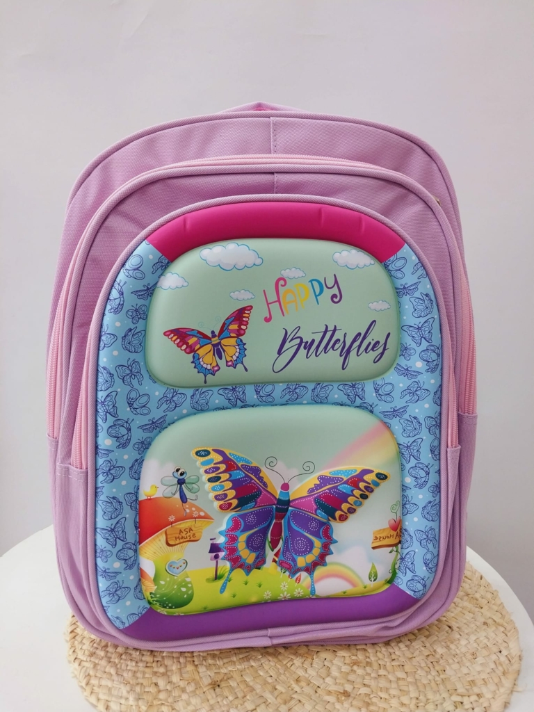Mochila Diseño 3D - 3 Cierres - Tapa Dura - Asas Reforzadas 40 x 30 cm