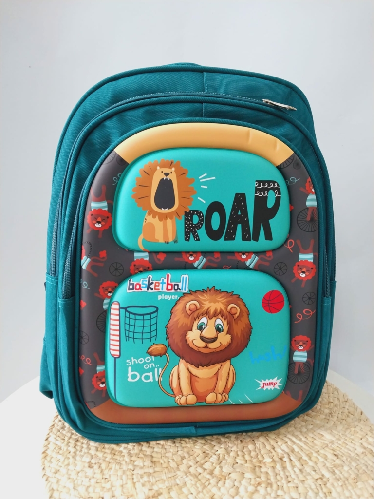 Mochila Diseño 3D - 3 Cierres - Tapa Dura - Asas Reforzadas 40 x 30 cm