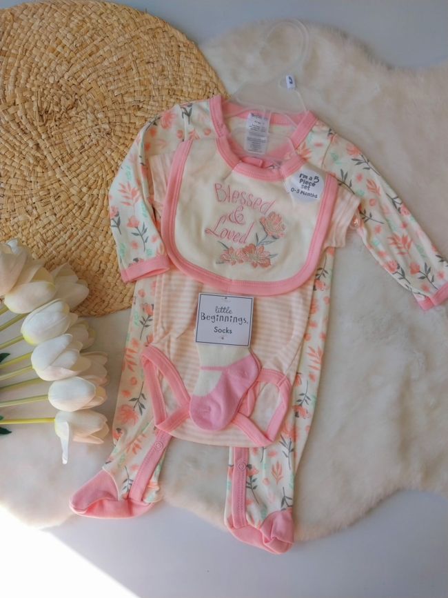 Set Completo Beba 5 pzas - Flowers