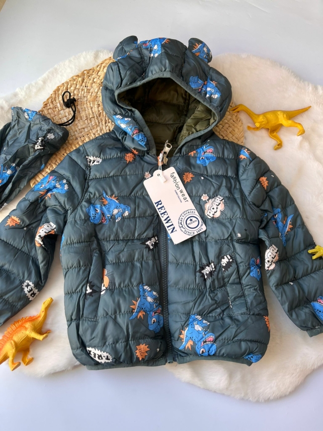 Campera Dinosaurio Reversible con Estuche