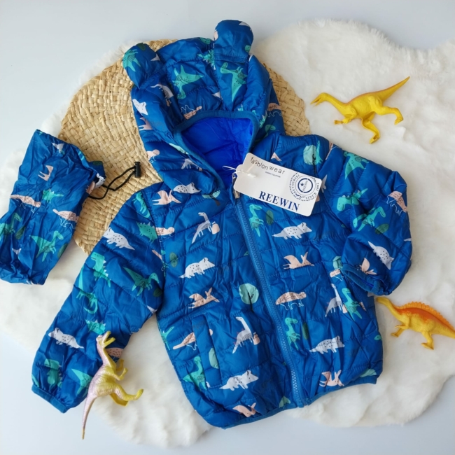 Campera Dinosaurio Reversible con Estuche