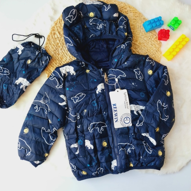 Campera Dinosaurio Reversible con Estuche