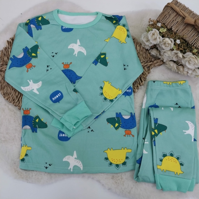 Pijama Algodón Térmico Dinosaurio