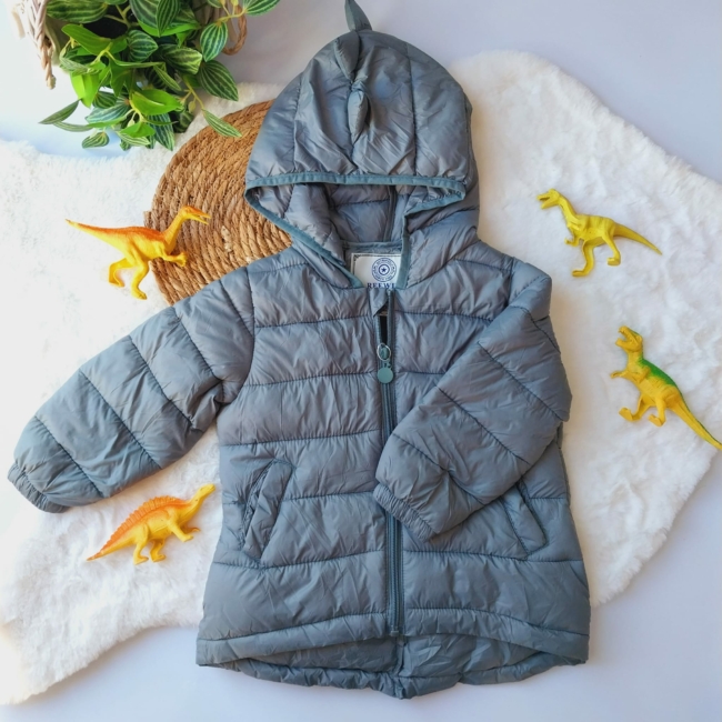 Campera Dino - Con Plush por Dentro . Gris