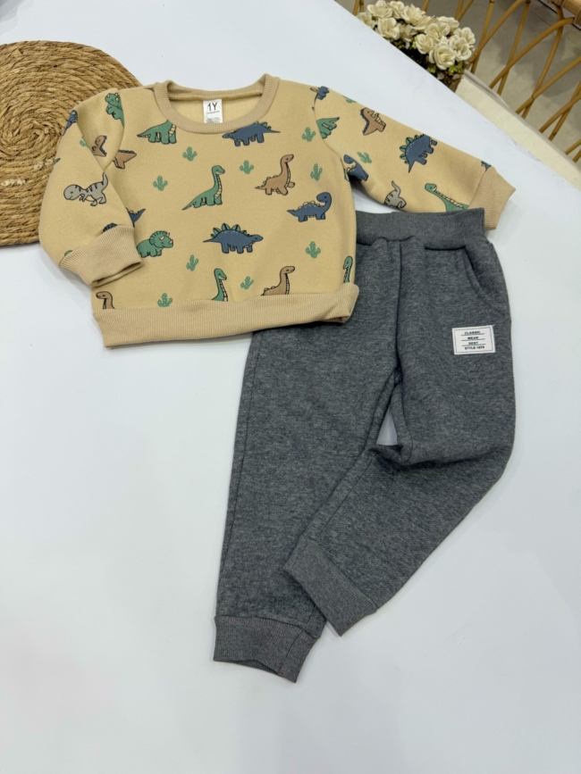 Conjunto Dino - Afelpado