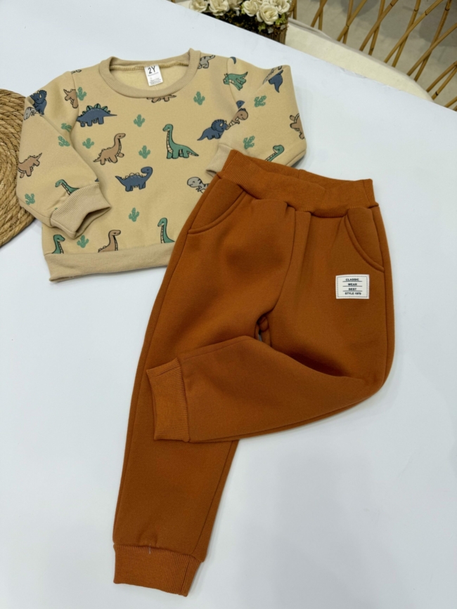 Conjunto Dino - Afelpado