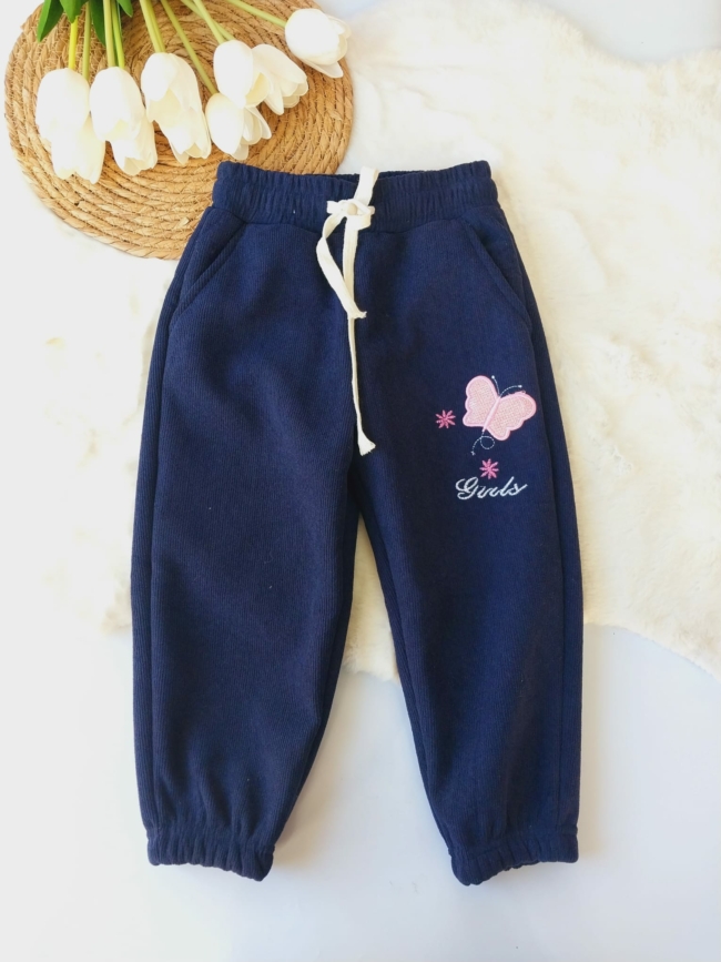 Pantalon Pana Forrado Corderito - Azul