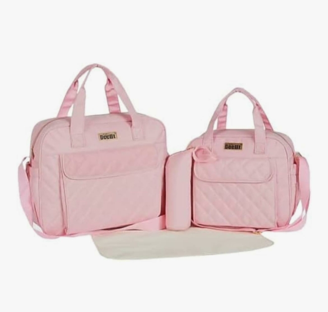 Set Bolso Maternal 4 pz . Incluye 2 Bolsos + Cambiador + Porta Mamadera