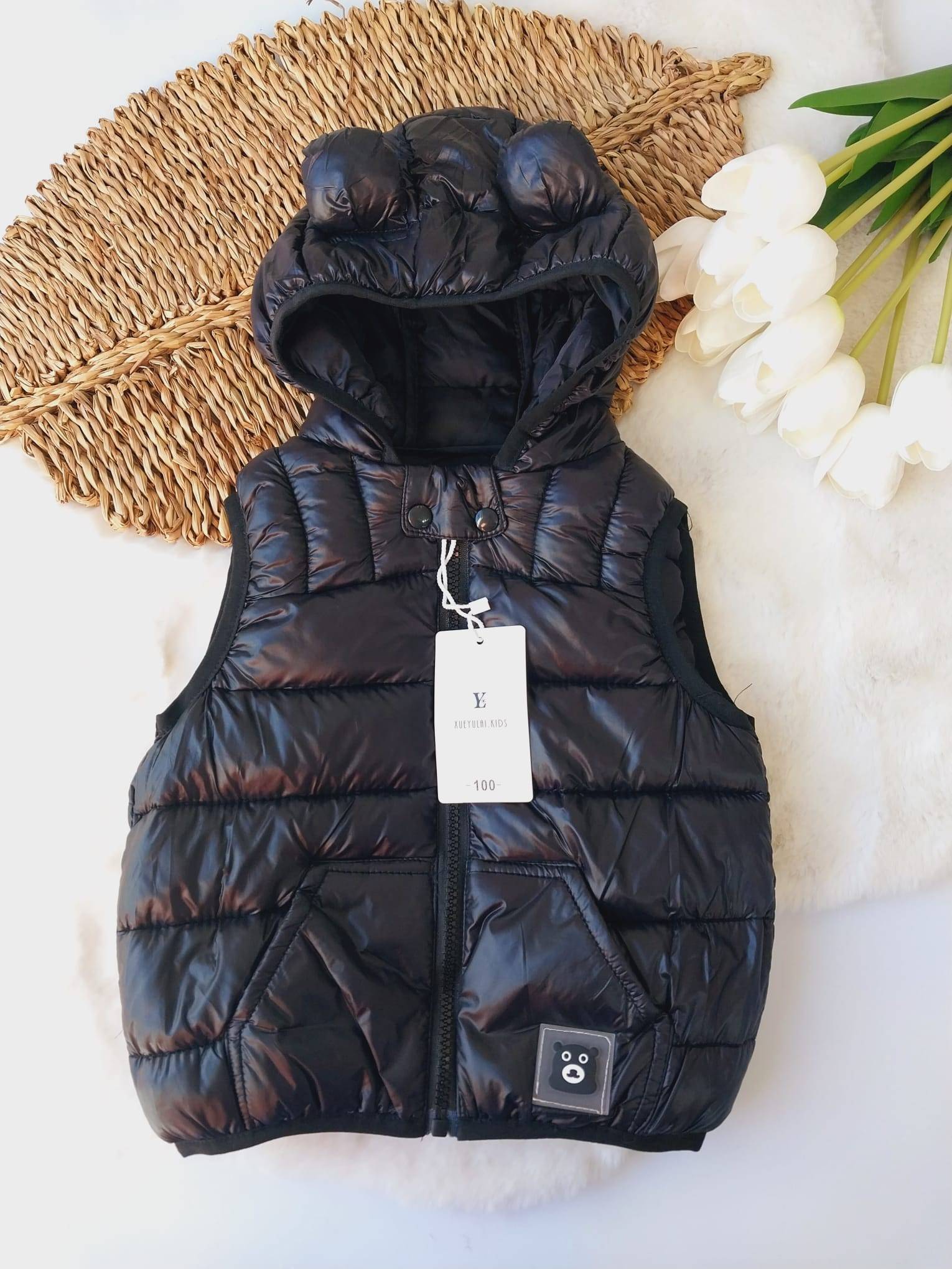 Chaleco Orejitas Nylon - Sin Felpa