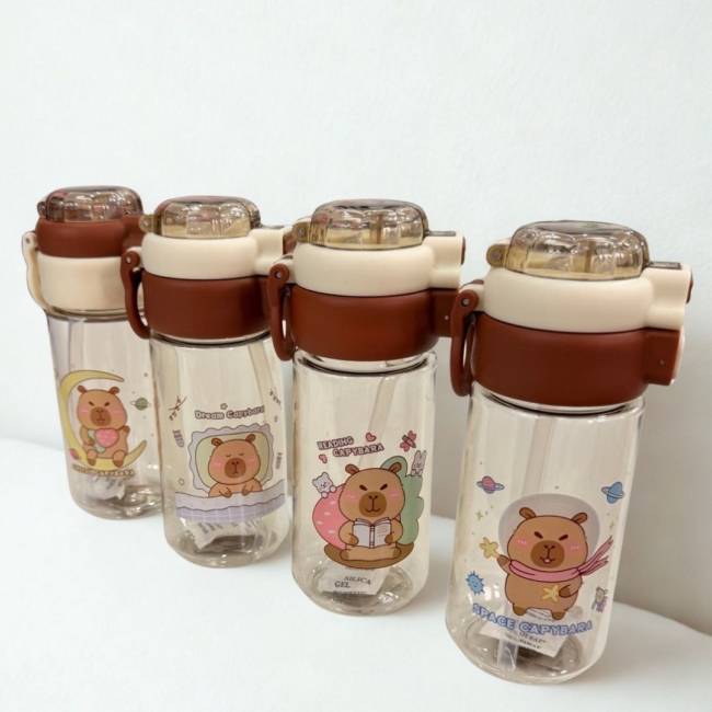 Botella Capybara Tapa Combinada