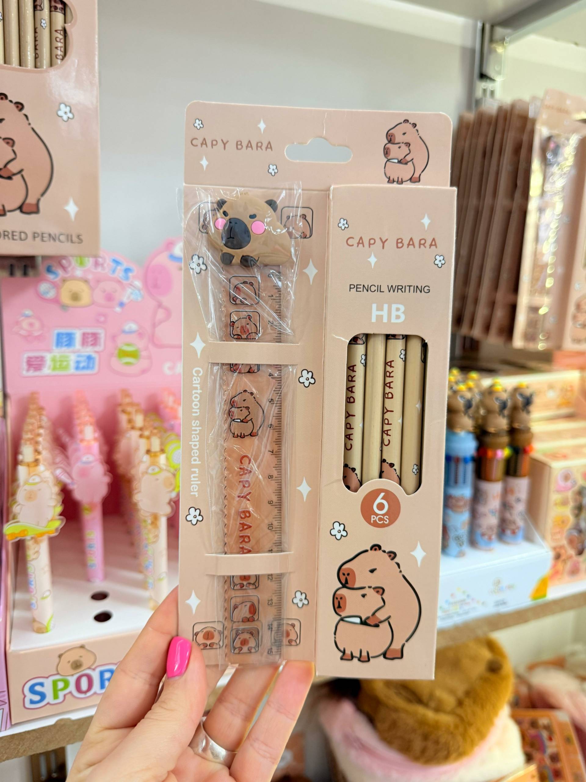 Set Lapices y Regla - Capybara